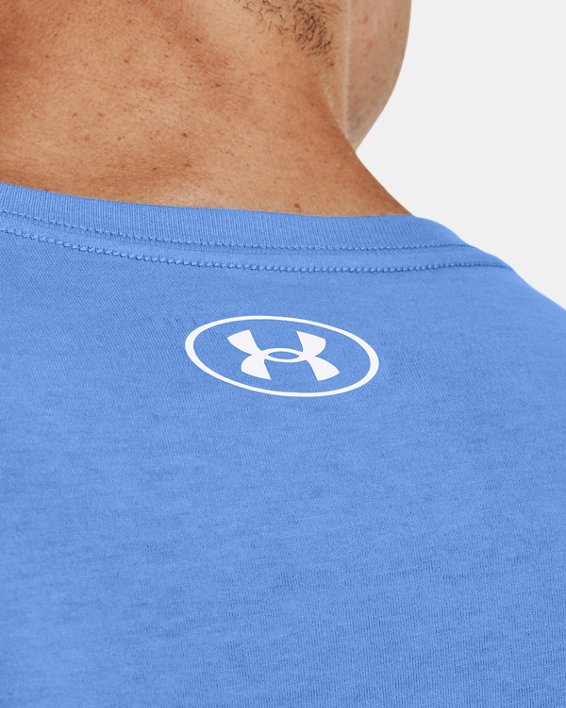 Men's UA Stacked Logo Fill T-Shirt, Blue, pdpMainDesktop image number 3